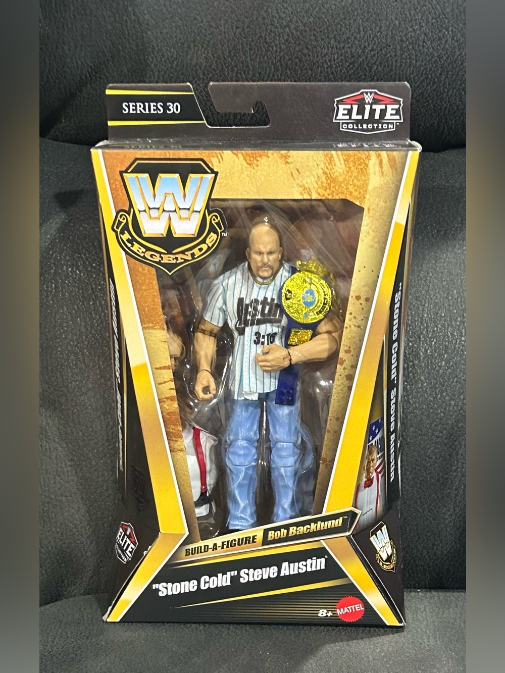 Stone cold Steve Austin WWE legends series 30! Bob Backlund BAF